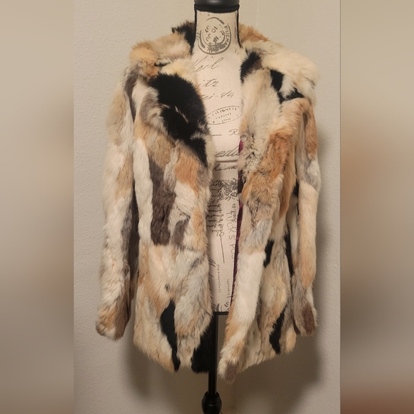 Hand Tailored Jackets & Blazers - Vintage Real Rabit Fur Jacket
